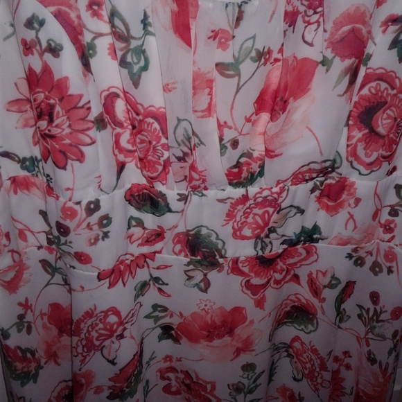 Stunning pink floral dress size 14 - Picture 2 of 6